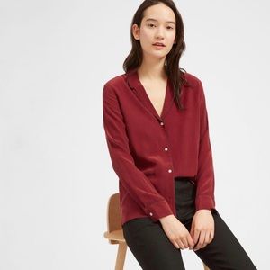 Everlane- 100% Silk Button Down